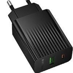 Сетевое зарядное устройство BOROFONE (6941991122873) BAS76A 1USB+1Type-C 3.0A QC3.0 PD 30W черный