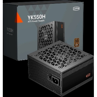 Блок питания ПК Power Supply PCCooler, 550W 80+ Bronze (ATX, ATX 2.52, Non-modular, 1x24(20+4)pin 550мм, 1xCPU(4+4)pin 650мм, 1xPCIe*2 8(6+2)pin 500+120мм, 4xSATA*3+MOLEX4pin*1, Active, 120x120мм, 140x150x86mm, APFC, OVP/UVP/OCP/SCP/OTP/OPP/SPD)