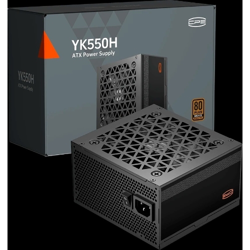Блок питания ПК Power Supply PCCooler, 550W 80+ Bronze (ATX, ATX 2.52, Non-modular, 1x24(20+4)pin 550мм, 1xCPU(4+4)pin 650мм, 1xPCIe*2 8(6+2)pin 500+120мм, 4xSATA*3+MOLEX4pin*1, Active, 120x120мм, 140x150x86mm, APFC, OVP/UVP/OCP/SCP/OTP/OPP/SPD)
