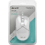 Мышь проводная A4Tech Fstyler FM12S белый, 1200 dpi, USB, кнопки - 3