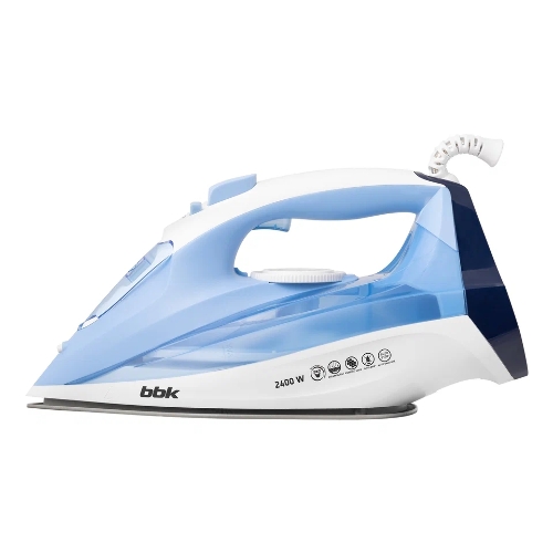 Утюг BBK ISE-2411 голубой, 2400 Вт, 40 г/мин, 140 г/мин, 300 мл