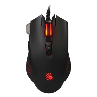 Мышь проводная A4Tech Bloody V9M черный, 4000 dpi, USB, кнопки - 9