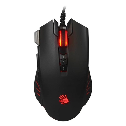 Мышь проводная A4Tech Bloody V9M черный, 4000 dpi, USB, кнопки - 9