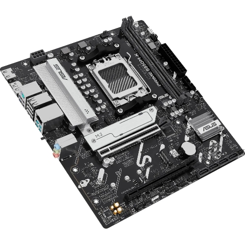 Материнская плата ASUS PRIME B850M-K, AM5, AMD B850, 2xDDR5, 4xSATA, 2xM.2, 1xPCIe 5.0 x16, 1xPCIe 4.0 x8, 1xDP (v1.4), 1xHDMI (v2.1), 1x2.5Gb LAN, 2xUSB-A 10Gbps, 2xUSB-A 5Gbps, 4xUSB-A 2.0, 3x3.5 мм, 7.1, mATX