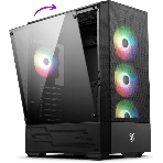 Компьютерный корпус MSI MAG FORGE 112R 2xUSB 3.0, 4x120мм ARGb Fan, ARGb Control Board, Tempered Glass Window, Brown Box (949679)