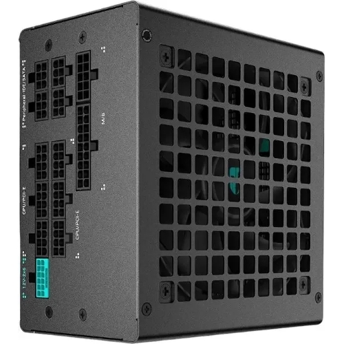 Блок питания Deepcool/GamerStorm PQ1000G (ATX 3.1, 1000W, Full Cable Management, PWM 120мм fan, 80 PLUS GOLD, Active PFC + Half Bridge + DC/DC, Full Japanese Capasitors, Gen5 PCIe) RET