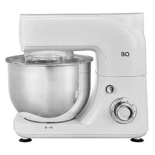 Планетарный миксер BQ MX520 White. Макс. мощность: 1600 Вт, Регулировка скорости: 6 скоростей + импульсный режим