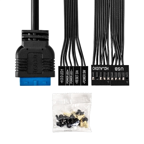 Компьютерный корпус Desktop ExeGate EX294018RUS FL-102 (mini-ITX, без БП, 2*USB+1*USB 3.0, аудио, черный)