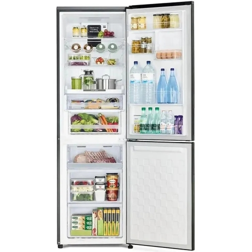 Холодильник Hitachi R-BG410PUC6X GBK черный двухкамерный 215/105л морозилка снизу, No Frost