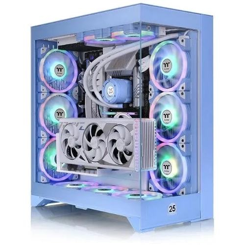 Компьютерный корпус Thermaltake CTE E600MX Hydrangea синий без БП E-ATX 11x120мм 4x140мм 2xUSB 3.0 audio bott PSU