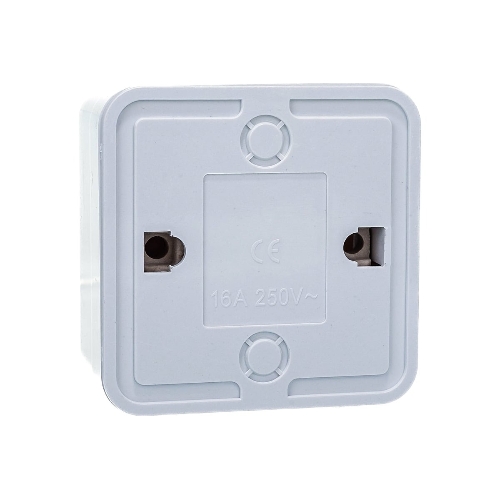 Розетка 1-м BOLLETO с заземл. накл. 7028 белый ASD/IN HOME 4680005959792