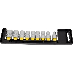Набор головок BERGER BG2039 торцевых 1/2'' spline 9 предметов