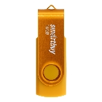 Флешка USB Smartbuy Twist Yellow (SB016GB2TWY), 16Gb, USB 2.0, R/W 15/7, желтый