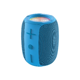 Колонка беспроводная QUMO BatteryBeats BT5.0 5Вт IP64 FM SD USB AUX подсветка 1500мАч синий