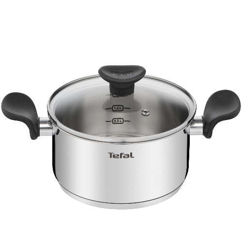 Кастрюля Tefal Primary E3084374 2.1л. d=18см (с крышкой) стальной (2100120956)