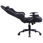 Кресло Cactus CS-CHR-030BLS черный, экокожа, подголовник