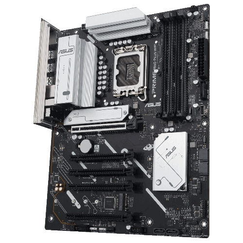 Материнская плата ASUS PRIME B860-PLUS WIFI, LGA 1851, Intel B860, 4xDDR5, 4xSATA, 2xM.2, 1xPCIe 5.0 x16, 4xPCIe 4.0 x16, 2xUSB-C, 4xUSB-A 3.2 Gen 1, 2xUSB-A 3.2 Gen 2, 1xHDMI, 1xDP, 1x2.5Gb LAN, 7.1, ATX