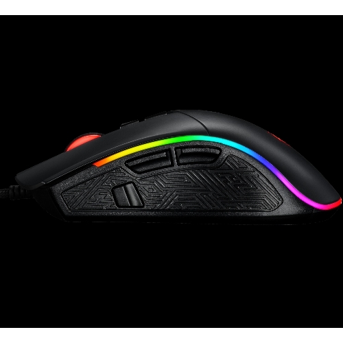 Мышь проводная Jet.A Panteon PS80 черный, 5000 dpi, USB, кнопки - 9