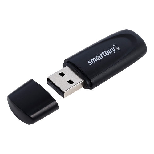 Флешка USB Smartbuy Scout black (SB064Gb2SCK), 64Gb, USB 2.0, R/W 15/8, черный