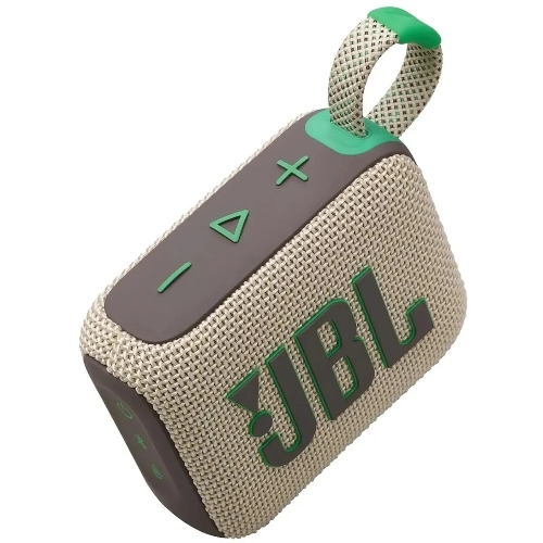 Портативная акустика JBL Go 4 бежевый/зеленый 4.2W 1.0 BT 850mAh