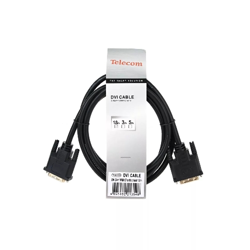Кабель DVI-D--DVI-D Dual link 25M/25M, экран, феррит.кольца, 1.8м Telecom TCG441D-1.8M