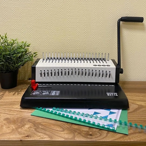 Переплетчик Office Kit B2116 A4/перф.13л.сшив/макс.450л./пластик.пруж. (4.5-45мм)