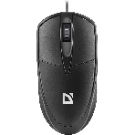 Мышь проводная Defender Trace MB-989 черный, 1000 dpi, USB, кнопки - 3