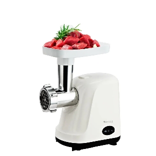 Мясорубка электрическая KELLI KL-5007 белый, 2400 Вт, 3.0 кг/мин, реверс, защита от перегрузки, насадки - 2
