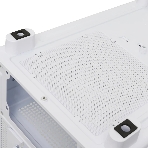 Компьютерный корпус HSPD F510, Panoramic Mid Tower, белый, TG, 0.5 SPCC, 3x120мм ARGB ATX, mATX, mITX 180/280/160мм 1x2.5