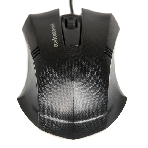 Мышь проводная Nakatomi MON-04U черный, 800 dpi, USB, кнопки - 3