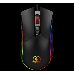 Мышь проводная Jet.A Panteon PS80 черный, 5000 dpi, USB, кнопки - 9