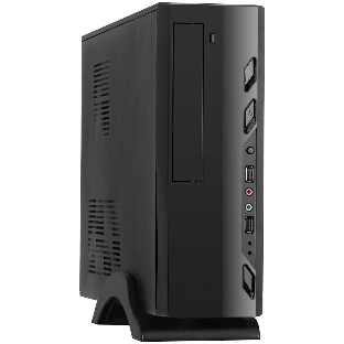 Компьютерный корпус ExeGate EX268696RUS Компьютерный корпус MiniITX ExeGate MI-208 Black, miniITX/mATX, M450, 80мм, 2хUSB, Audio