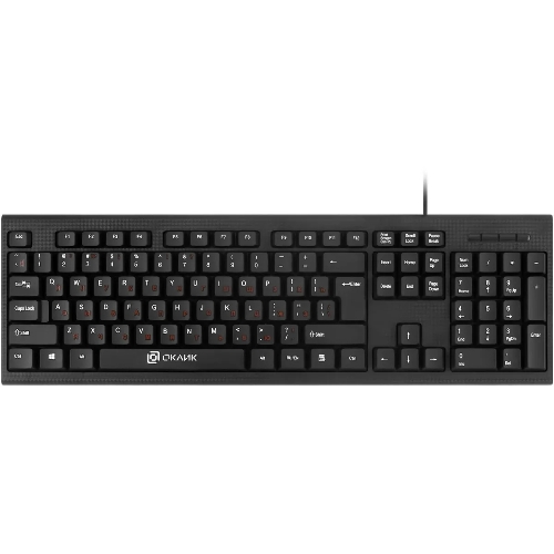 Комплект клавиатура+мышь Oklick 620M проводной, USB, 1200 DPI, чёрный