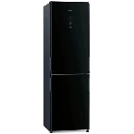 Холодильник Hitachi R-BG410PUC6X GBK черный двухкамерный 215/105л морозилка снизу, No Frost