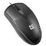 Мышь проводная Defender Trace MB-989 черный, 1000 dpi, USB, кнопки - 3