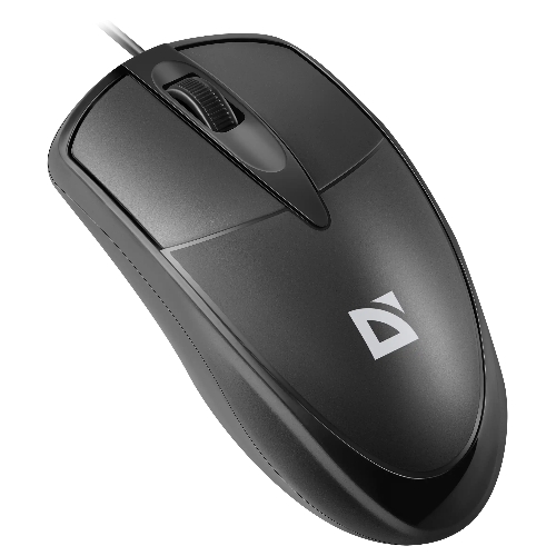 Мышь проводная Defender Trace MB-989 черный, 1000 dpi, USB, кнопки - 3