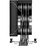 Кулер для процессора ID-COOLING FROZN A410 SE ARGb черный 120мм алюминий/медь 2000rpm 27.2db 180W 152мм