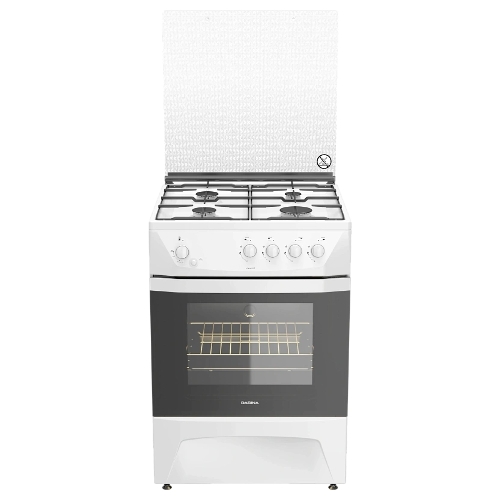 Плита газовая Darina 1D GM141 007 W белый, конфорок 4 шт, духовка 50 л, 60 см x 85 см x 60 см