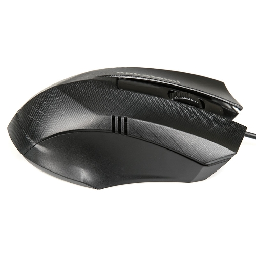Мышь проводная Nakatomi MON-04U черный, 800 dpi, USB, кнопки - 3
