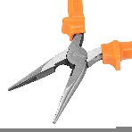 Длинногубцы Sparta Classic, 160 мм, прямые шлифованные, пластмассовые рукоятки