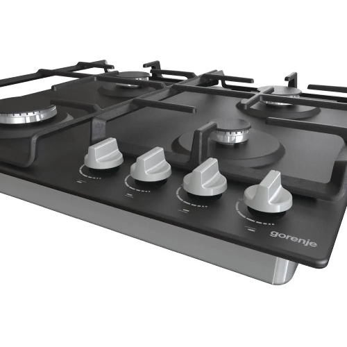 Газовая варочная панель Gorenje G641EXB, 4 конфорки, металл, черный