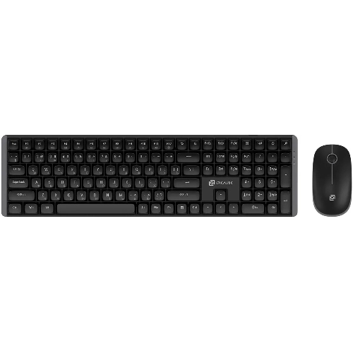 Комплект клавиатура+мышь Oklick S315W беспроводной, USB, 1600 DPI, чёрный