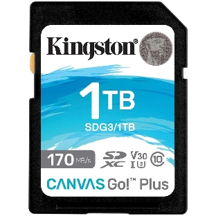 Флеш карта Kingston 1Tb SDXC Canvas Go Plus 170R C10 UHS-I U3 V30/Kingston 1Tb SDXC Canvas Go Plus 170R C10 UHS-I U3 V30