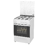 Плита газовая Darina 1D GM141 007 W белый, конфорок 4 шт, духовка 50 л, 60 см x 85 см x 60 см