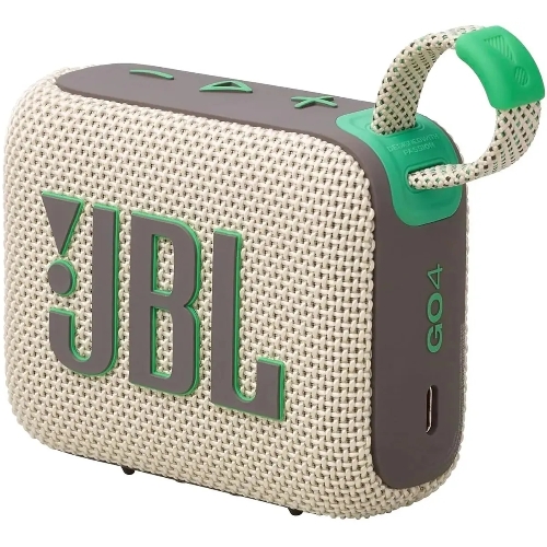 Портативная акустика JBL Go 4 бежевый/зеленый 4.2W 1.0 BT 850mAh