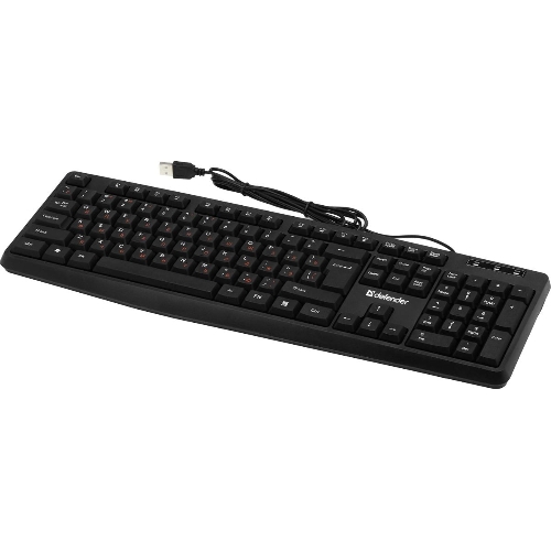 Клавиатура проводная Defender Concept HB-164, USB, черный