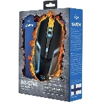 Мышь проводная SVEN RX-G740 черный, 2400 dpi, USB, кнопки - 6