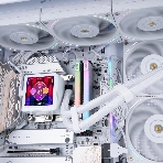 Система жидкостного охлаждения Thermalright Frozen Vision 360 V2 (360мм, LED, White, ARGB/Fans: 3x120мм, 69CFM, 27dBA, 2150RPM/Pump height 60мм, 23dBA, 3000RPM, Rad thickness 27мм/S: 1700, 1200, 1851, 115X, 2011, 2066, AM5, AM4)
