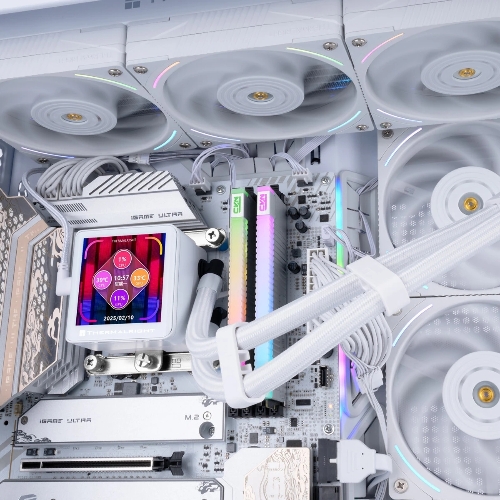 Система жидкостного охлаждения Thermalright Frozen Vision 360 V2 (360мм, LED, White, ARGB/Fans: 3x120мм, 69CFM, 27dBA, 2150RPM/Pump height 60мм, 23dBA, 3000RPM, Rad thickness 27мм/S: 1700, 1200, 1851, 115X, 2011, 2066, AM5, AM4)