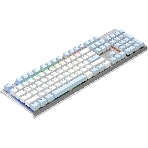 Клавиатура проводная A4Tech Fstyler FS100 Neon, USB, синий/белый